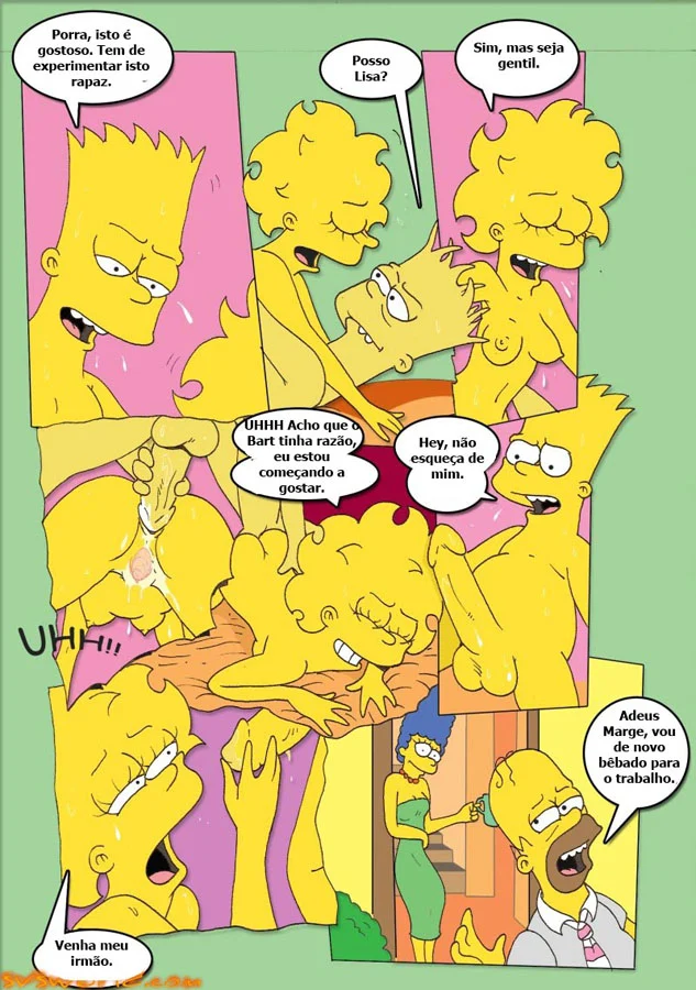 Hentai Picante dos Simpsons: Família em Safadeza Total Nos Quadrinhos