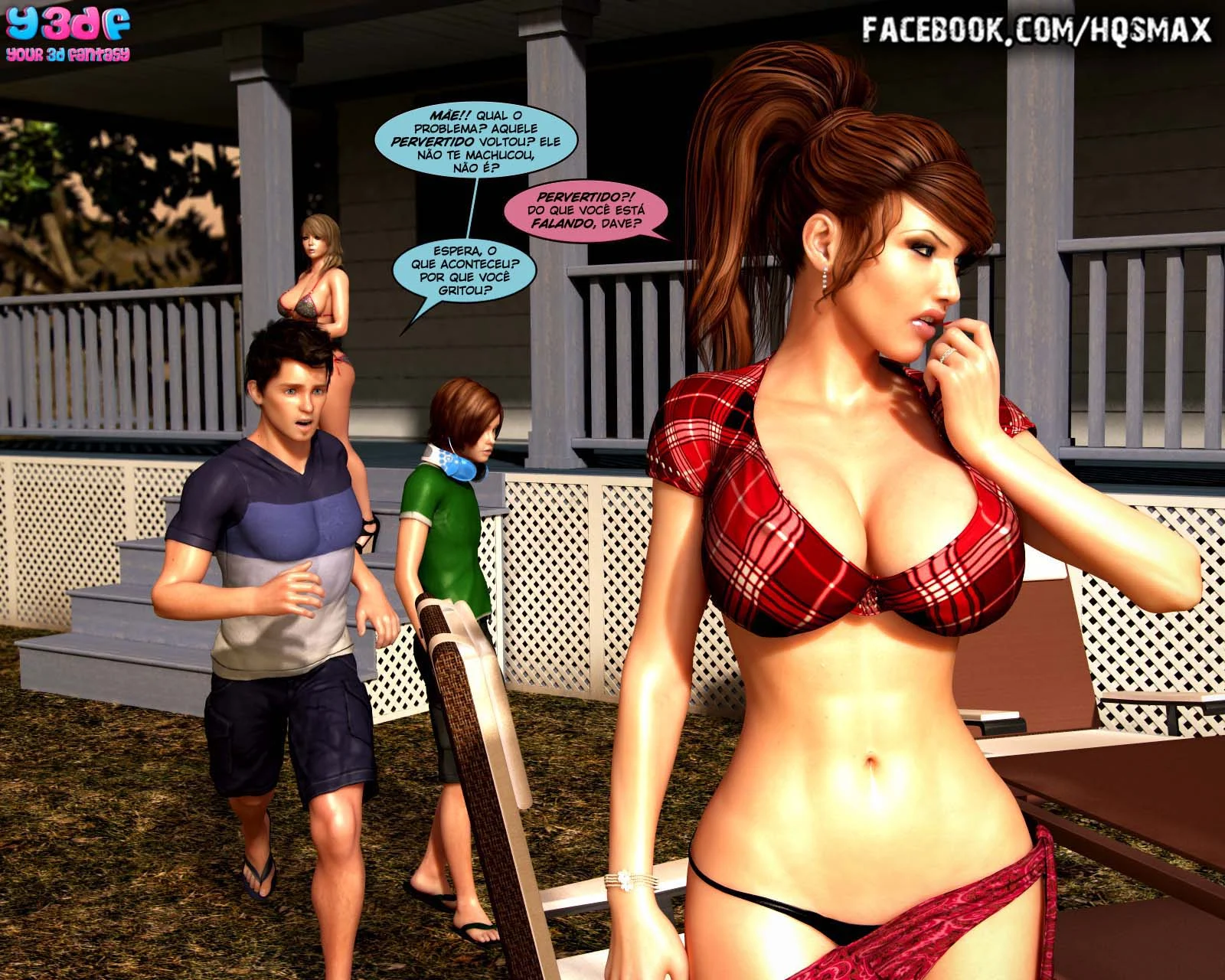 Sogro Arrasa a Nora Safada em Cena 3D Explícita - Hentai Brasileiro