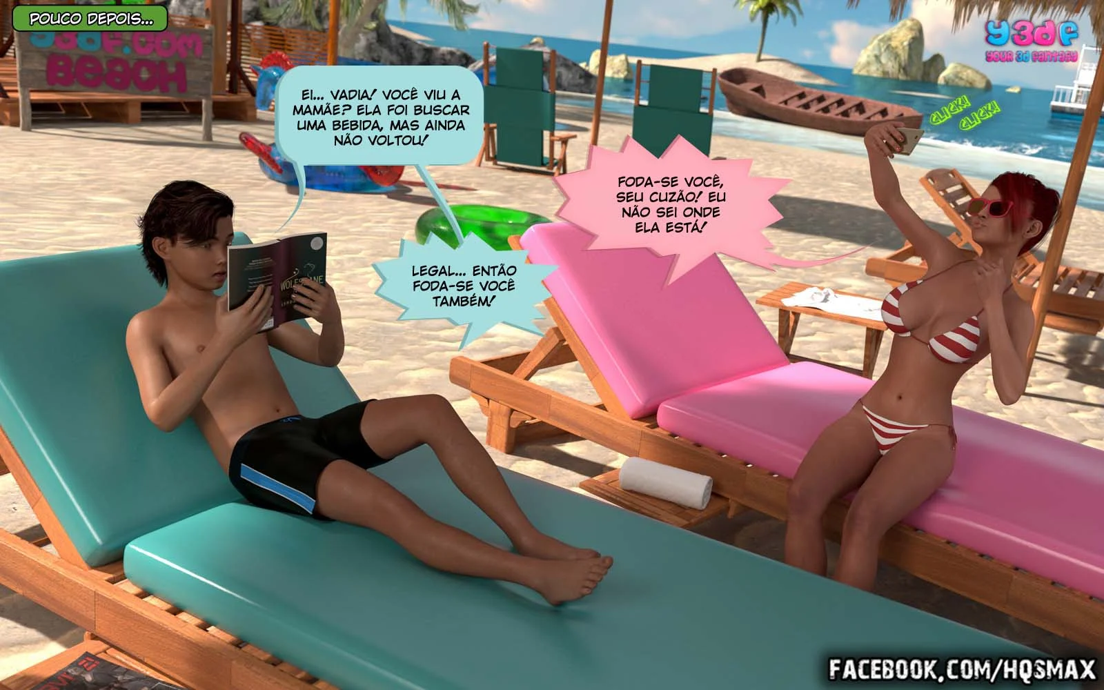 Exploração Familiar Profunda: Férias Proibidas em HQ Hentai 3D