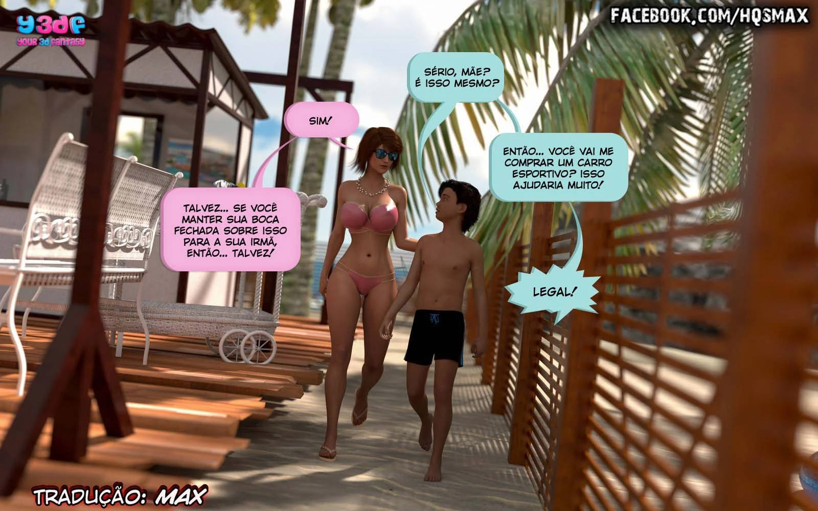 Exploração Familiar Profunda: Férias Proibidas em HQ Hentai 3D