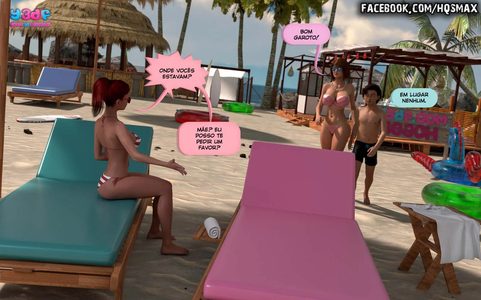 Exploração Familiar Profunda: Férias Proibidas em HQ Hentai 3D