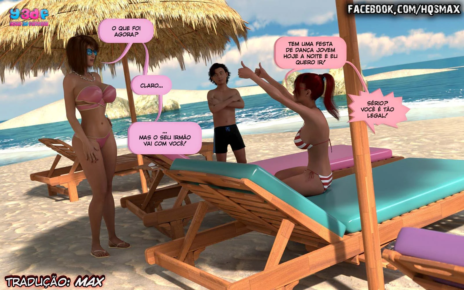 Exploração Familiar Profunda: Férias Proibidas em HQ Hentai 3D