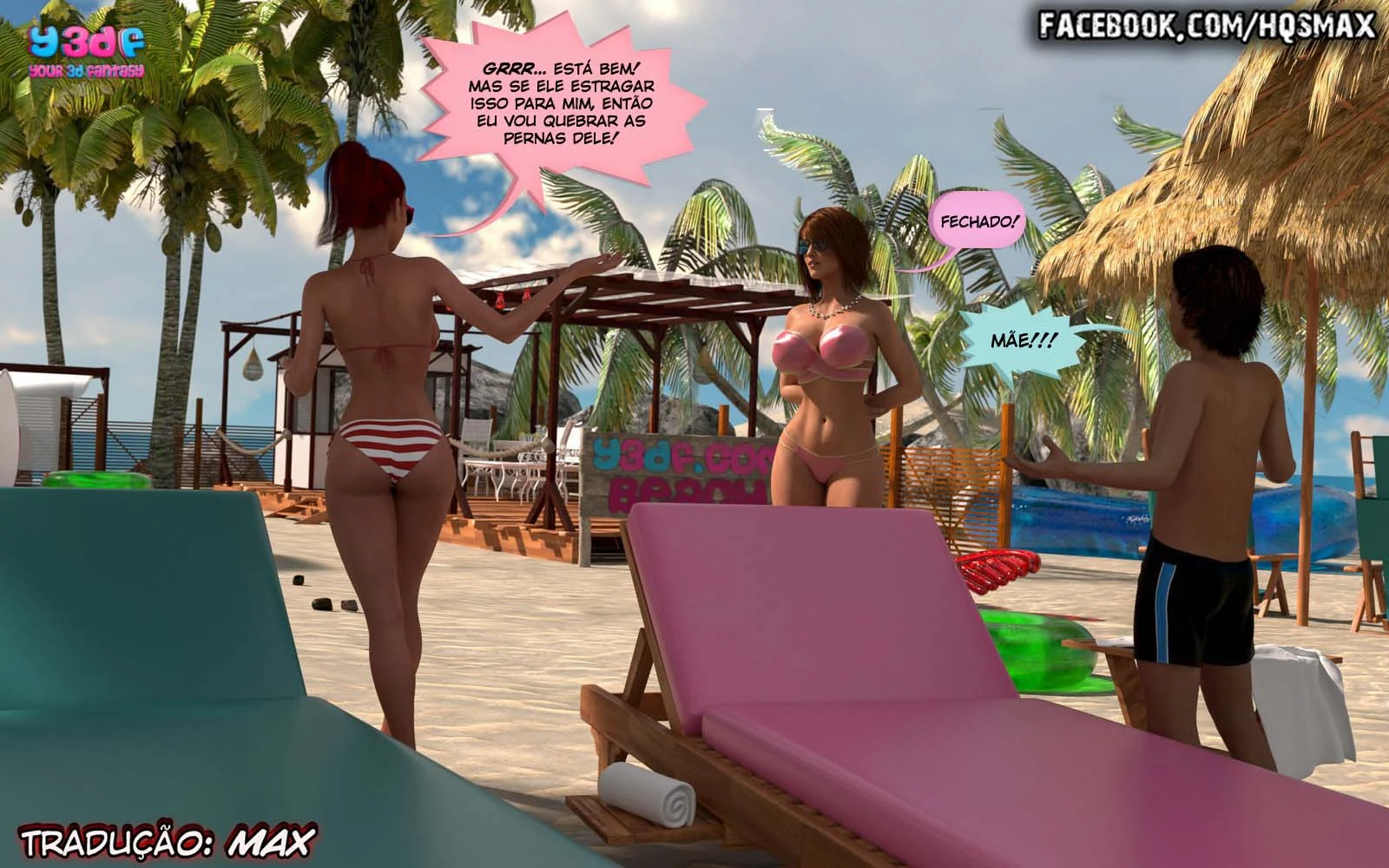 Exploração Familiar Profunda: Férias Proibidas em HQ Hentai 3D