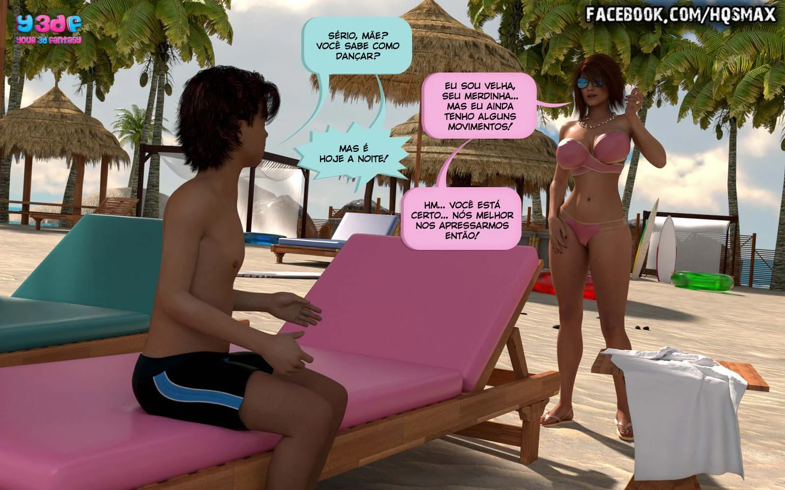 Exploração Familiar Profunda: Férias Proibidas em HQ Hentai 3D
