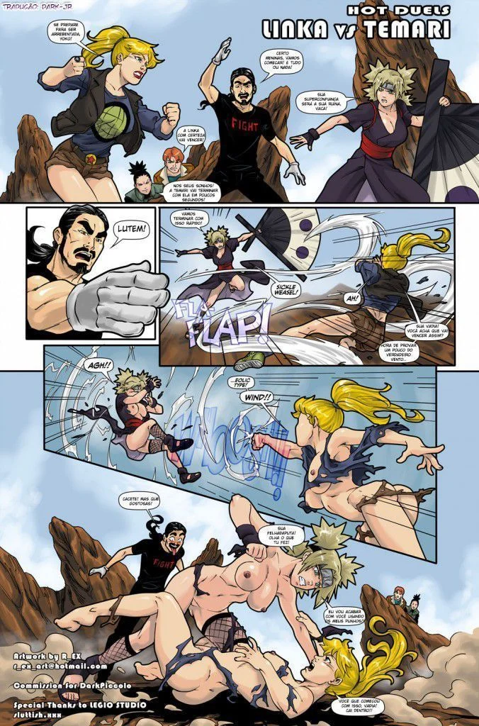 Naruto e Sasuke: Duelo Erótico em Quadrinhos Explícitos