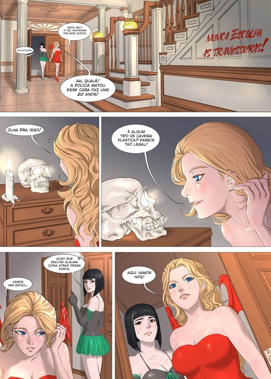 Hentai de Halloween: Orgia Lésbica na Noite das Travessuras Explícitas Hentai de Halloween: Orgia Lésbica na Noite das Travessuras Explícitas