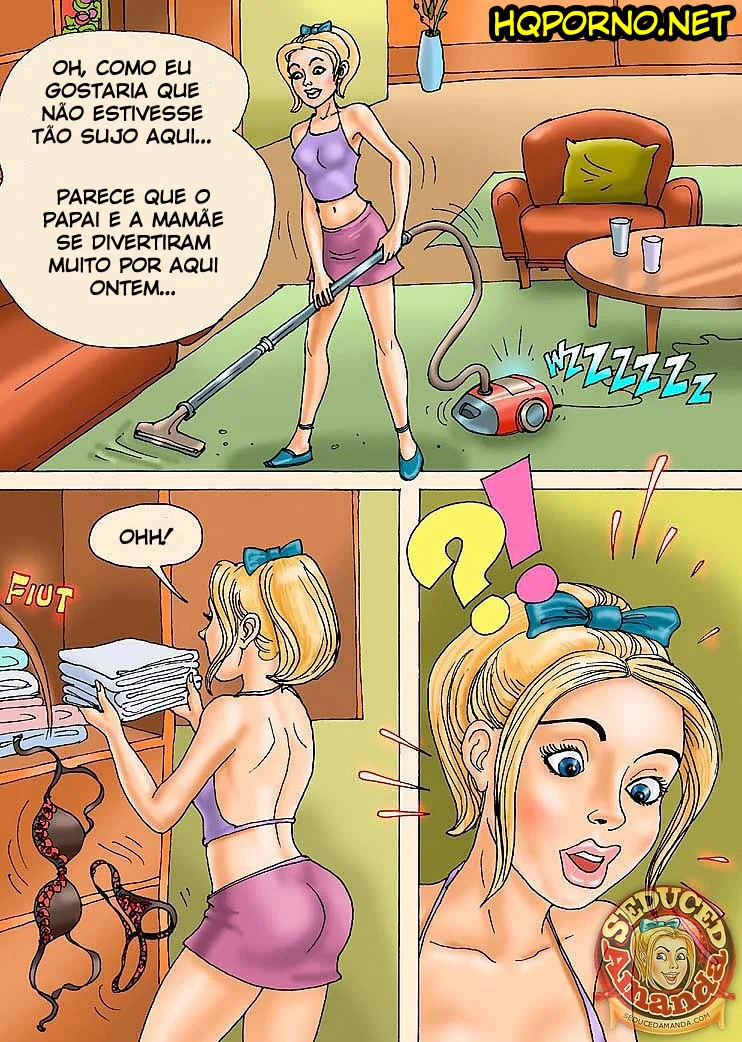 Pai e Filha em Sexo Explícito: HQ Hentai Proibido de Incesto