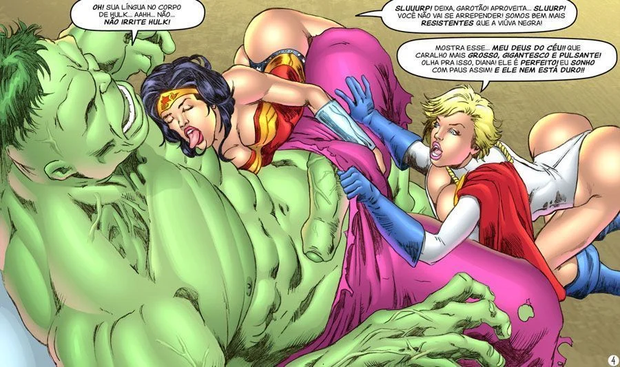 Hulk em Quadrinhos Eróticos: O Gigante vai Te Dominar