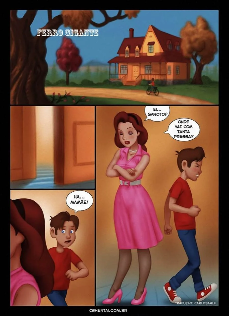 Apanhando Punheta do Filho - Foda Explícita em HQ