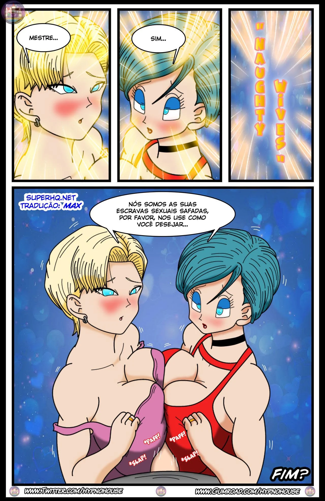Quadrinhos Eróticos: A Desejada Rebelde Android 18 Hipnotizada por Mulheres