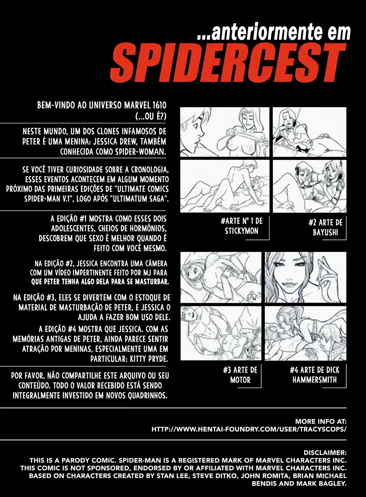Hentai Explícito do Homem-Aranha: Foda Incestuosa nos Quadrinhos