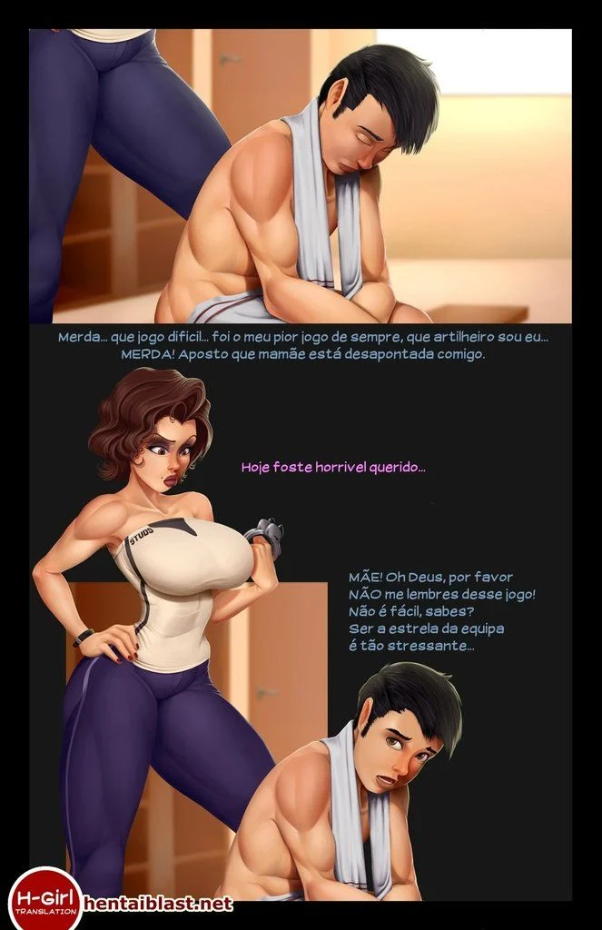 Hentai Perverso: Filho Dá Duro na Mãe Gostosa - HQ Erótica Explícita