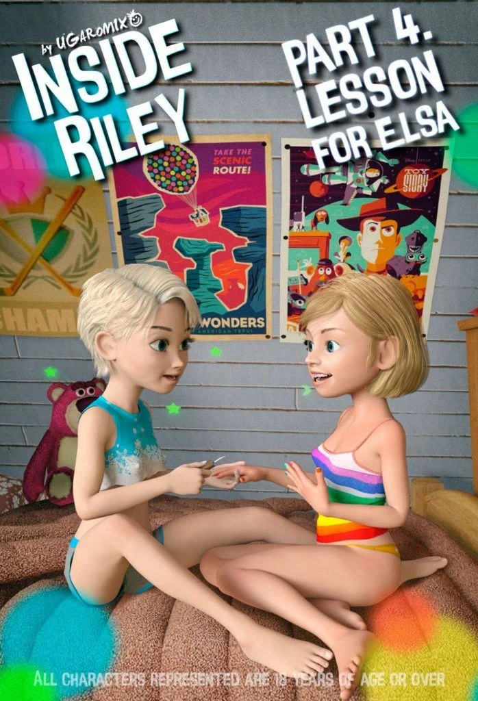 Inside Riley 4: Frio que Esquenta - Elsa Aprende Lições Picantes em HQ 3D Explícita
