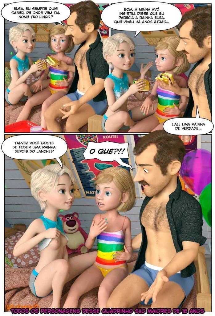 Inside Riley 4: Frio que Esquenta - Elsa Aprende Lições Picantes em HQ 3D Explícita