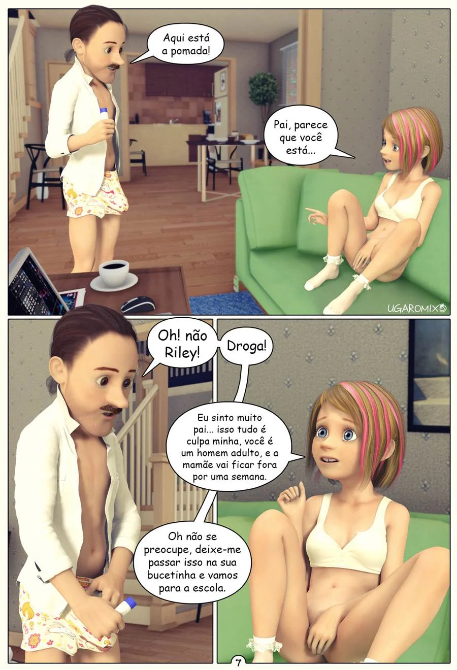 Foda Explícita com Riley: Quadrinhos Pornôs em 3D para Se Masturbar