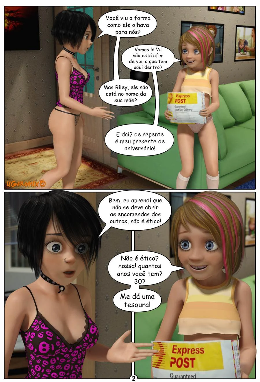 Quadrinhos Explícitos 3D: A Vida Íntima de Riley - Edição Quente