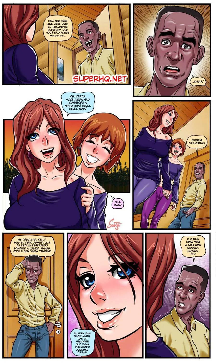 Janice: Febre do Sexo na Cabana - HQ Erótica Explícita