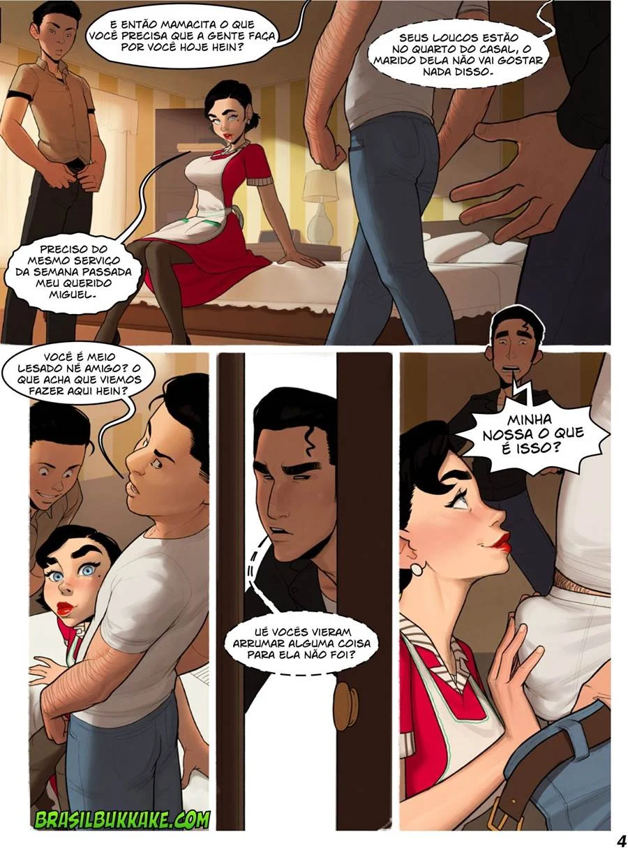 Orgia Explícita com Casada Sensual: HQ Erótica para Adultos