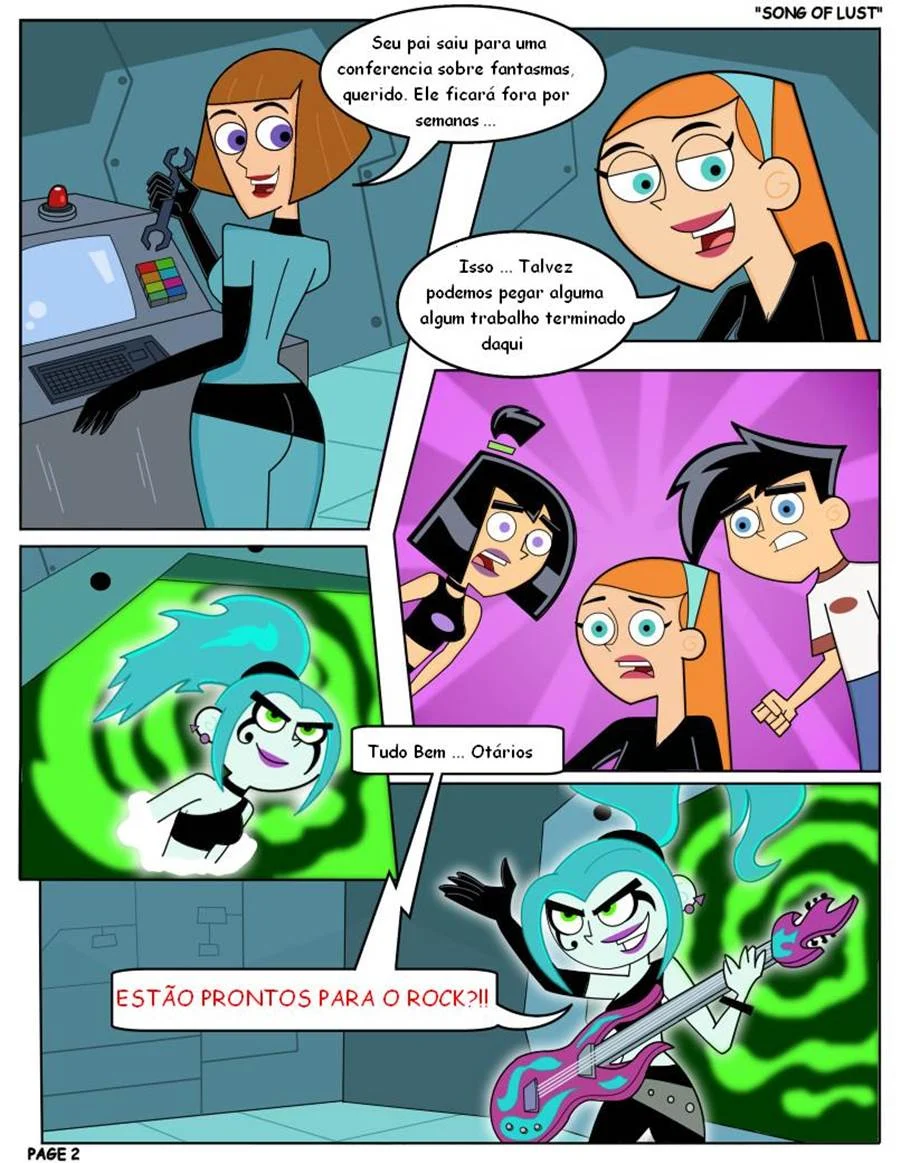 Quadrinhos Picantes: Orgias Proibidas com Danny Phantom e a Família