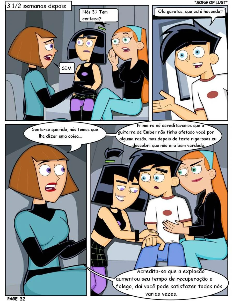 Quadrinhos Picantes: Orgias Proibidas com Danny Phantom e a Família