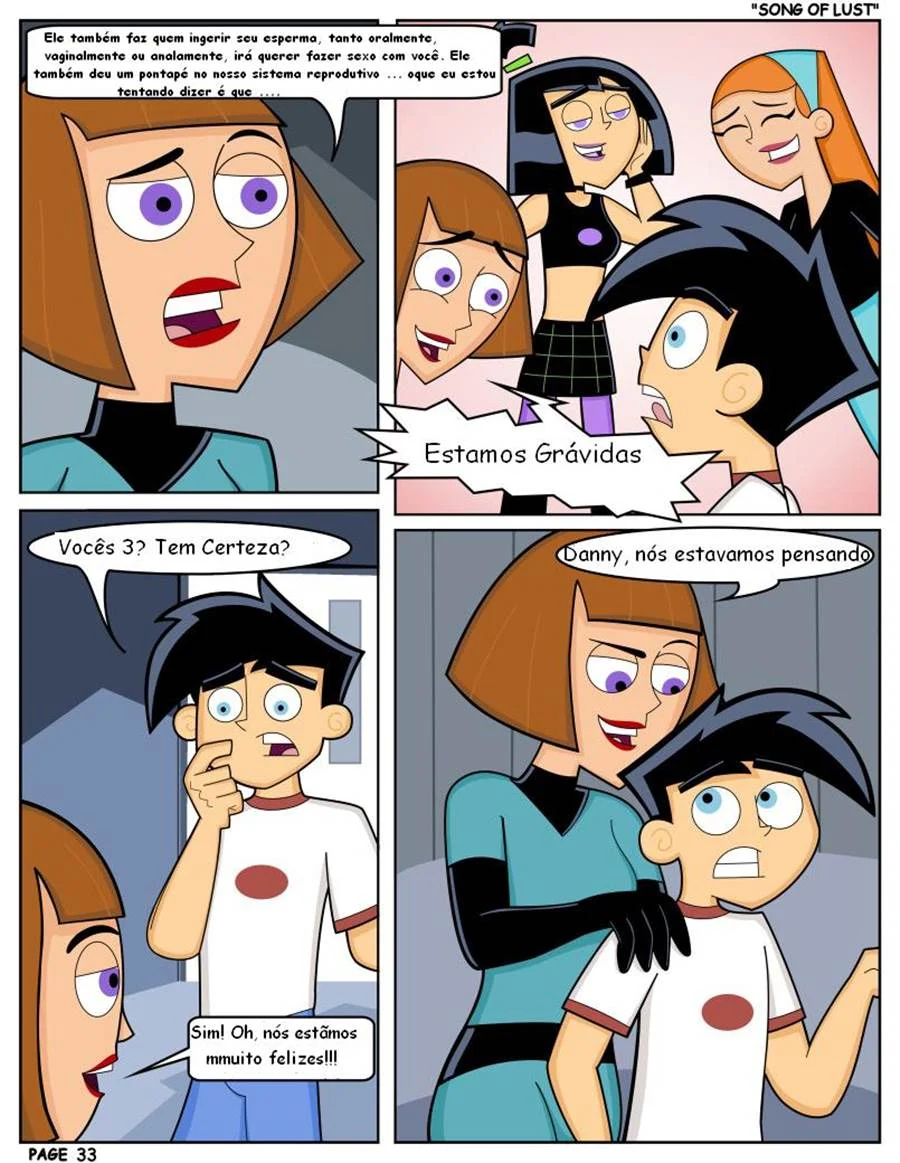 Quadrinhos Picantes: Orgias Proibidas com Danny Phantom e a Família