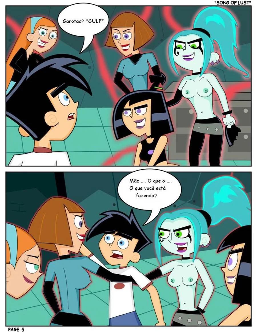 Quadrinhos Picantes: Orgias Proibidas com Danny Phantom e a Família