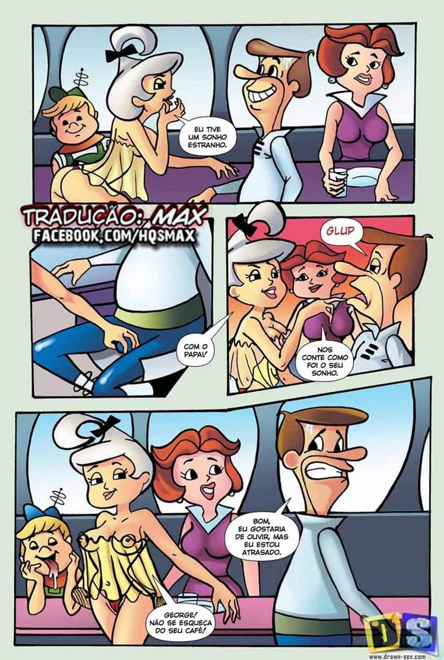 A Família Jetson em Orgia Proibida: Desejo Explícito Entre as Estrelas