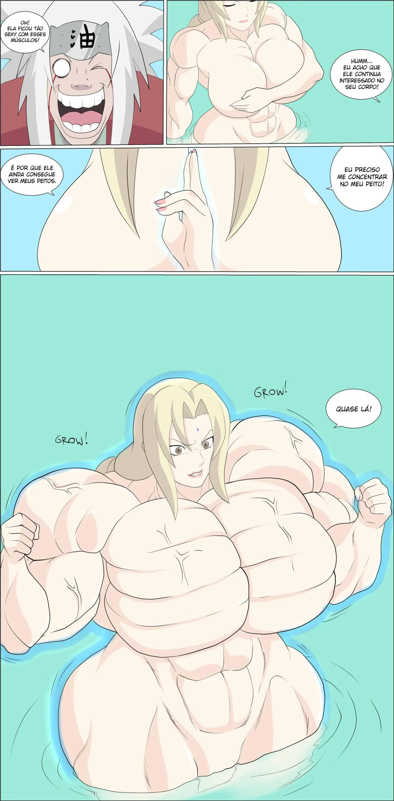 O Segredo Proibido de Tsunade: Jiraiya Enfrenta os Peitos Mais Famintos de Konoha