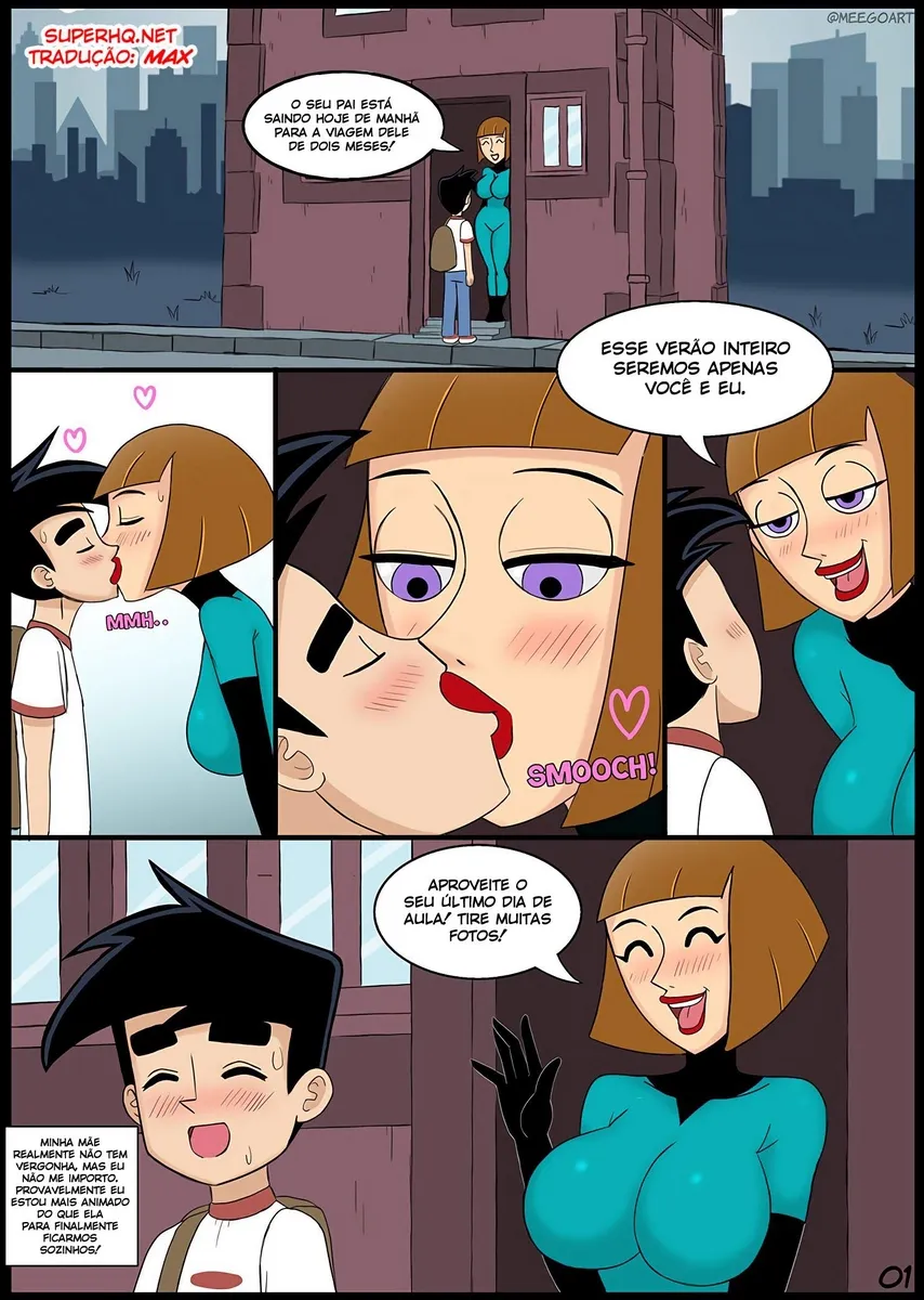 O Tabu Suculento: Danny e Maddie em Quadrinhos Explícitos de Incesto