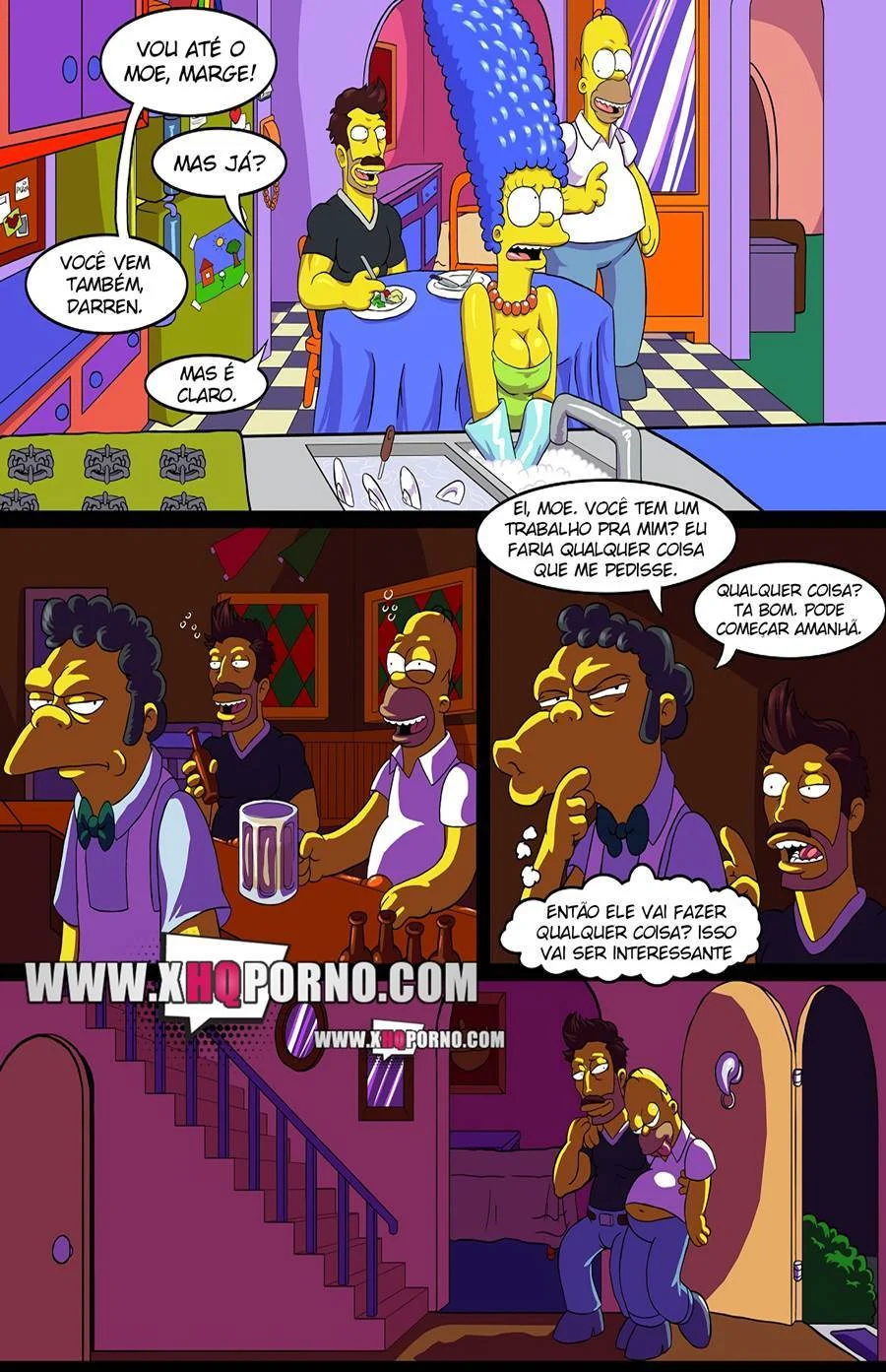 As Safadas Aventuras Sexuais da Família Simpsons em HQ Hot