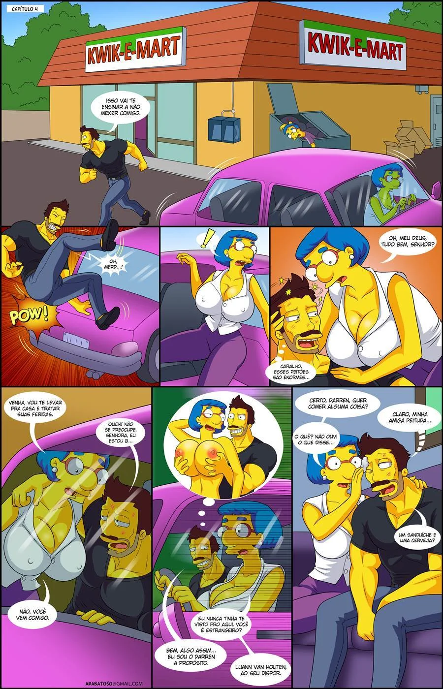 As Safadas Aventuras Sexuais da Família Simpsons em HQ Hot