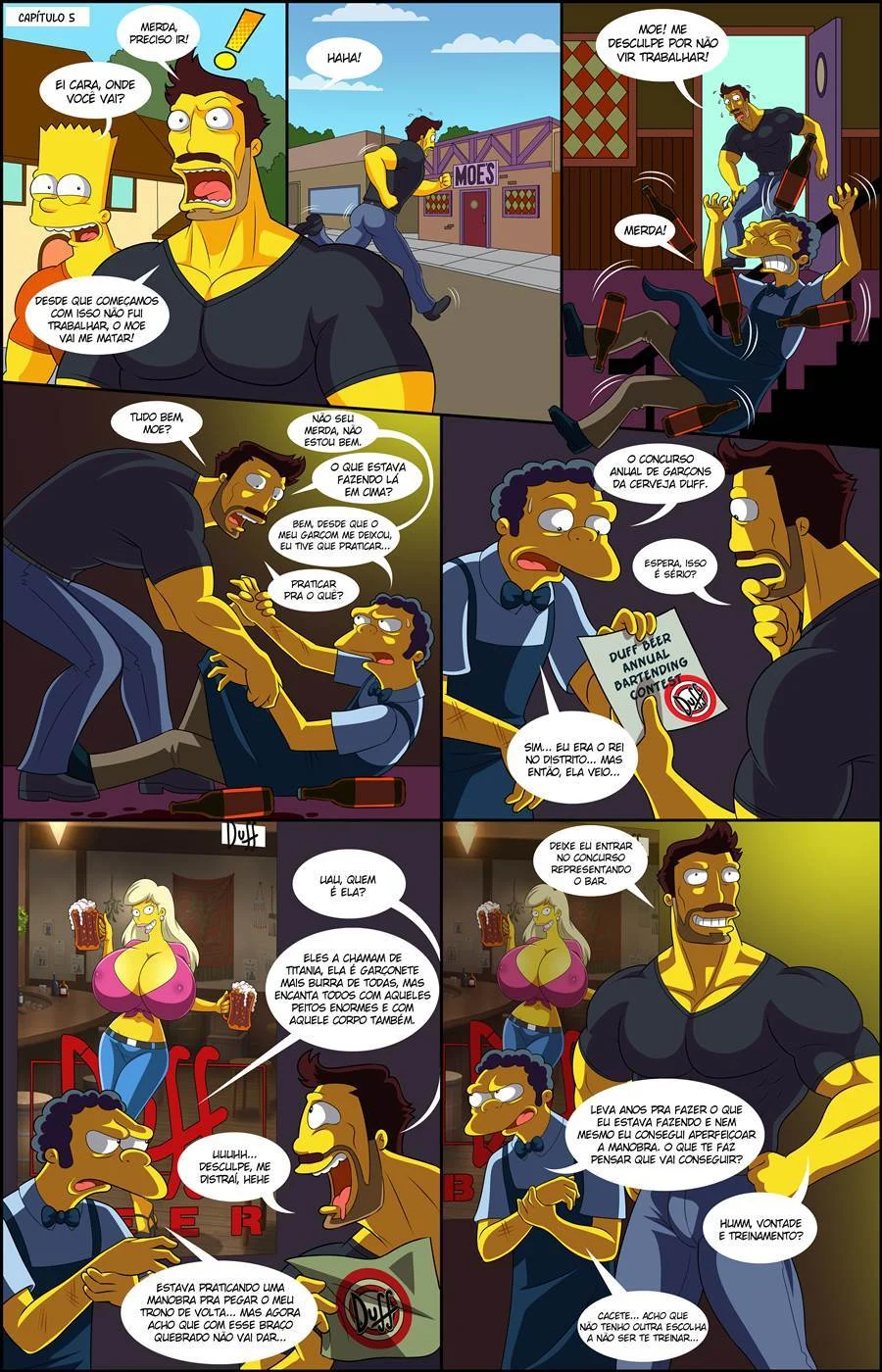 As Safadas Aventuras Sexuais da Família Simpsons em HQ Hot