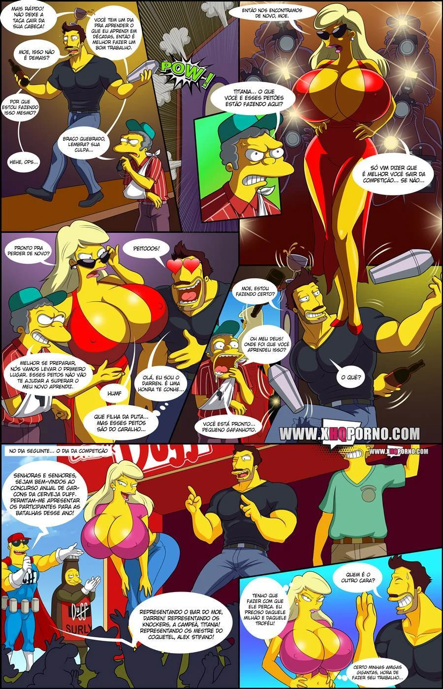 As Safadas Aventuras Sexuais da Família Simpsons em HQ Hot