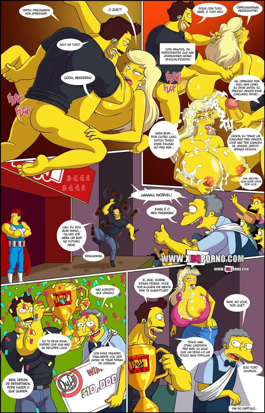 As Safadas Aventuras Sexuais da Família Simpsons em HQ Hot