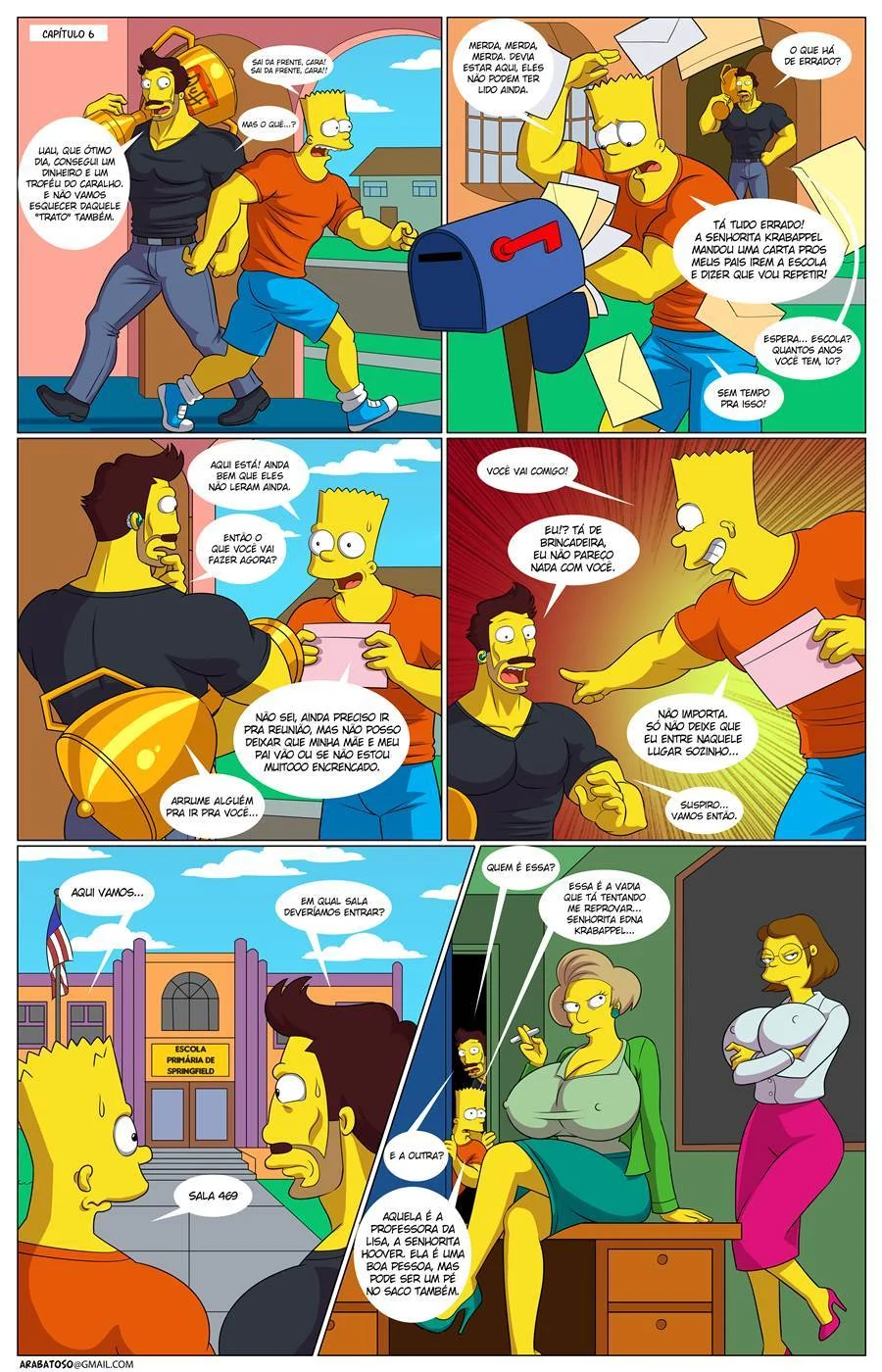 As Safadas Aventuras Sexuais da Família Simpsons em HQ Hot
