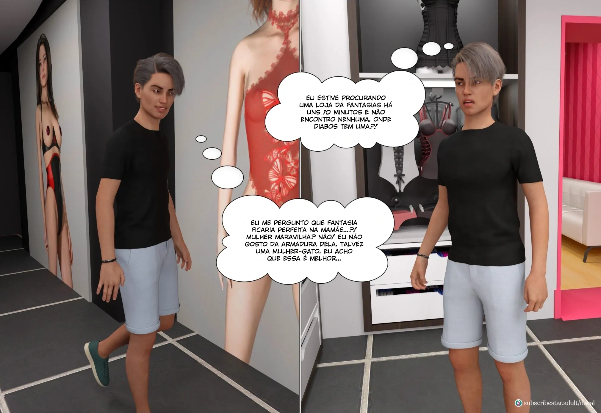 Perversões Proibidas em HQ 3D: Daval3D Explora os Desejos Mais Obscenos