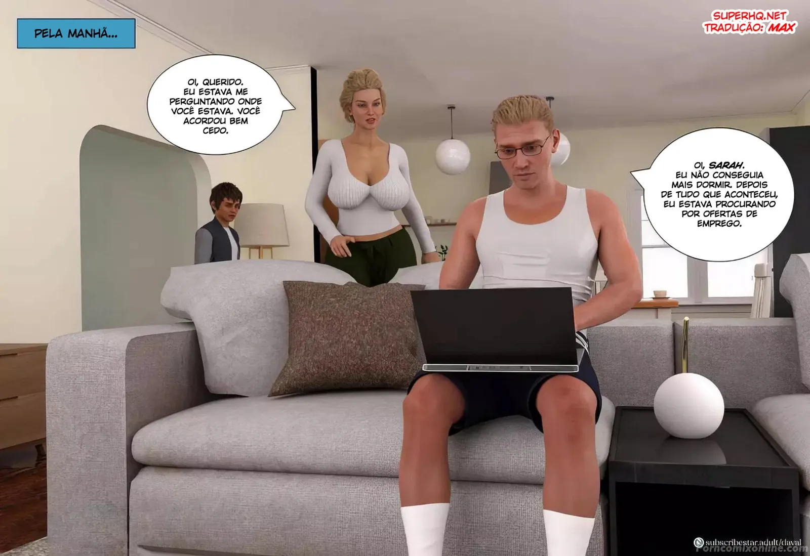 Quadrinhos 3D Explícitos: Daval3d e Amigas em Fodas Quentes
