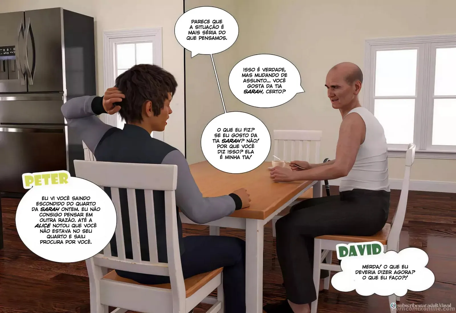 Quadrinhos 3D Explícitos: Daval3d e Amigas em Fodas Quentes