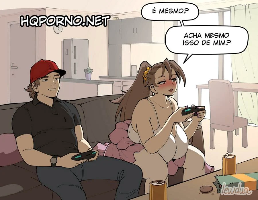 Sedução Explícita: David e Natasha em HQ Erótica com Cenas de Futanari