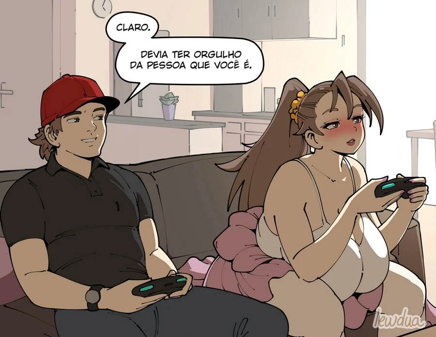 Sedução Explícita: David e Natasha em HQ Erótica com Cenas de Futanari
