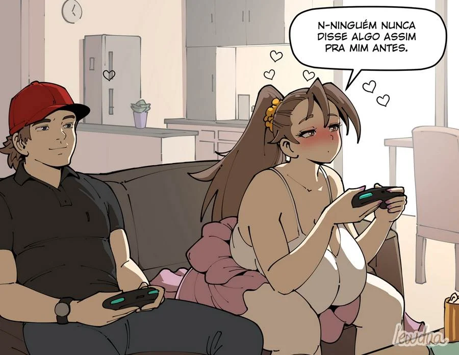 Sedução Explícita: David e Natasha em HQ Erótica com Cenas de Futanari