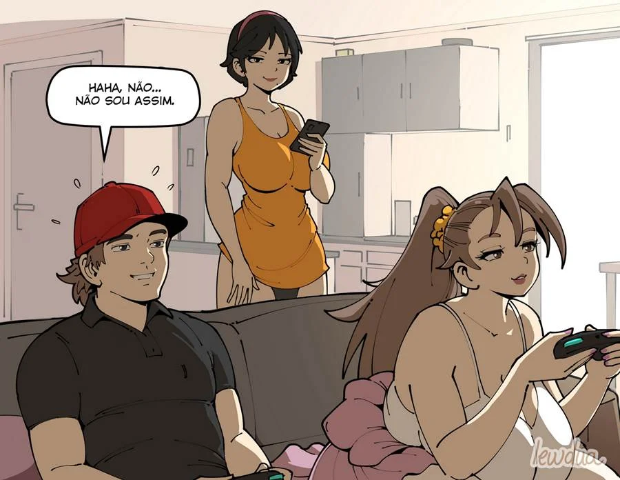 Sedução Explícita: David e Natasha em HQ Erótica com Cenas de Futanari