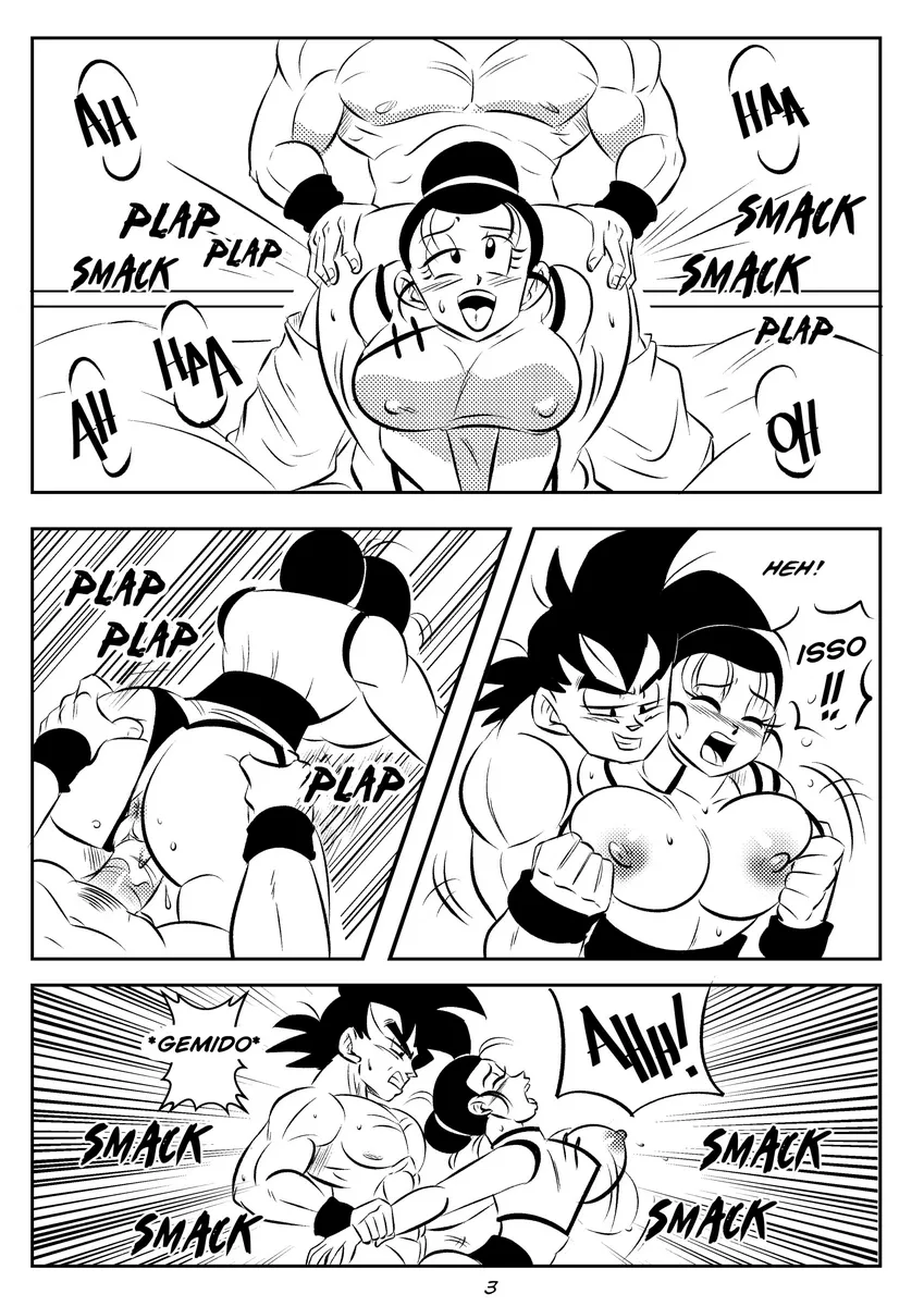 Quadrinhos Pornô Explícito do DBZ - Foda Mais Quente do Que Um Kamehameha
