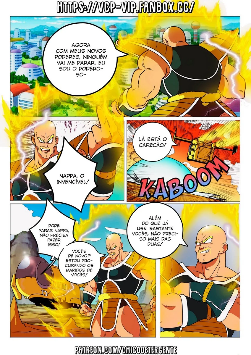 Poderosas Cenas de Sexo Explícito com Nappa de Dragon Ball em HQ