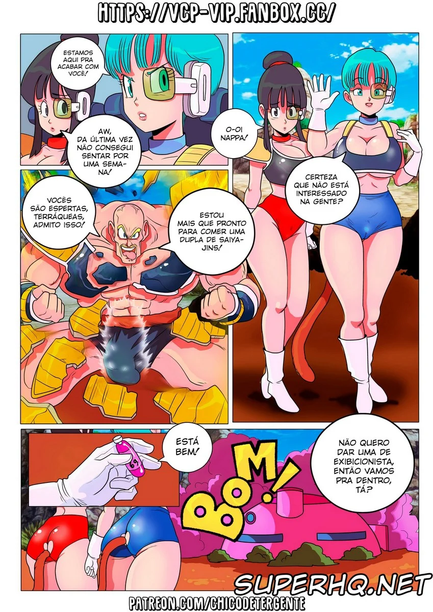 Poderosas Cenas de Sexo Explícito com Nappa de Dragon Ball em HQ