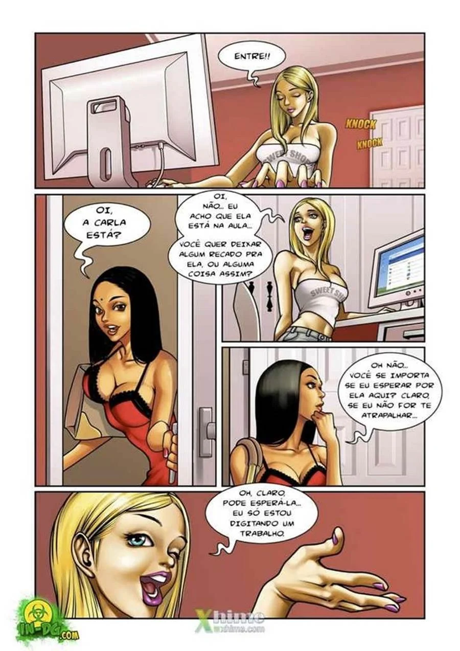 Quarto Proibido: Foda Explícita entre Travestis e Colega de Casa