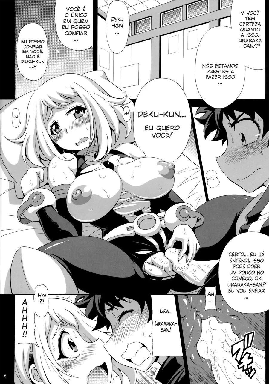 Quadrinhos Proibidos: Izuku Explode de Tesão com as Heroínas em Cenas Quentes