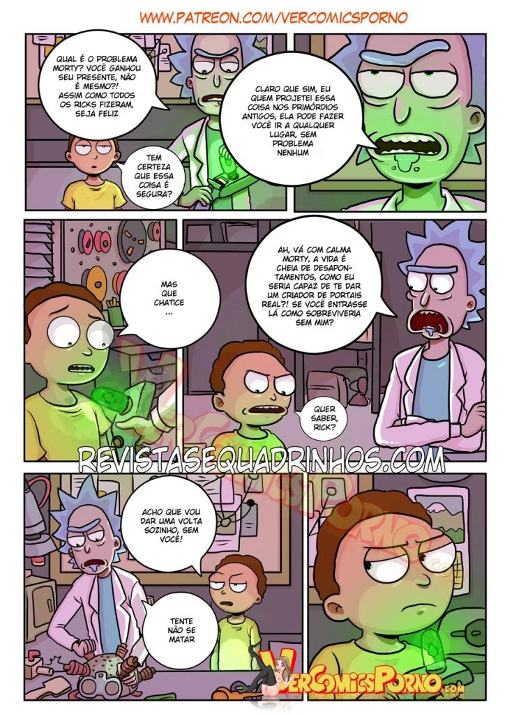 Rick e Morty: Viagem Explícita de Prazer nos Quadrinhos Proibidos