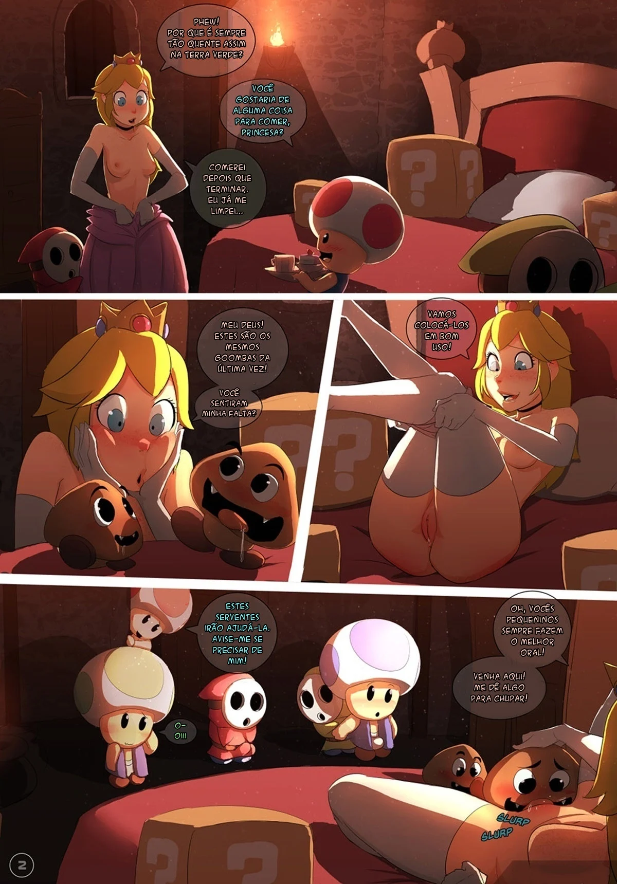 Super Mario Bros: Foda Explícita com a Princesa Peach nos Quadrinhos