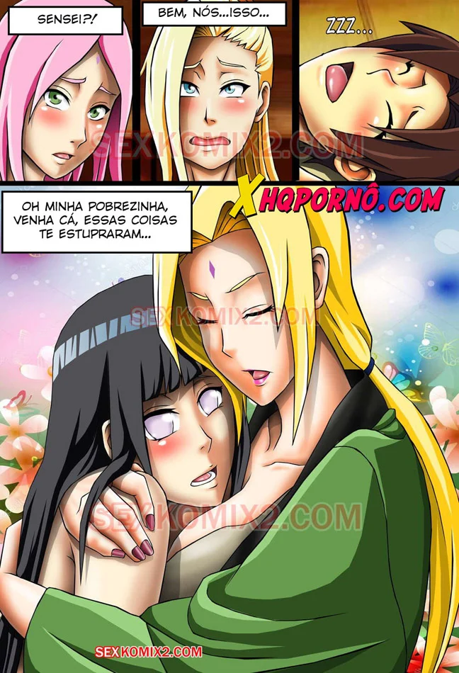 Despedida de Solteira da Hinata: Vibradores e Orgasmos Intensos nos Quadrinhos